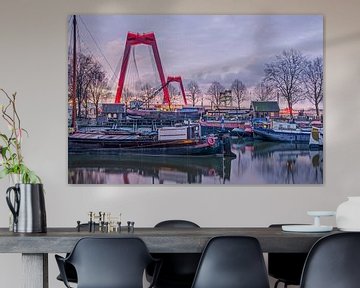 Willemsbrug en Oude Haven, Rotterdam van Frans Blok