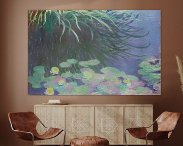 Waterlelies met hoge grasreflecties, Claude Monet
