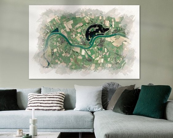 Example of the artwork in a room