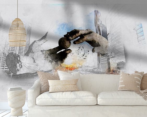 Example of the artwork in a room