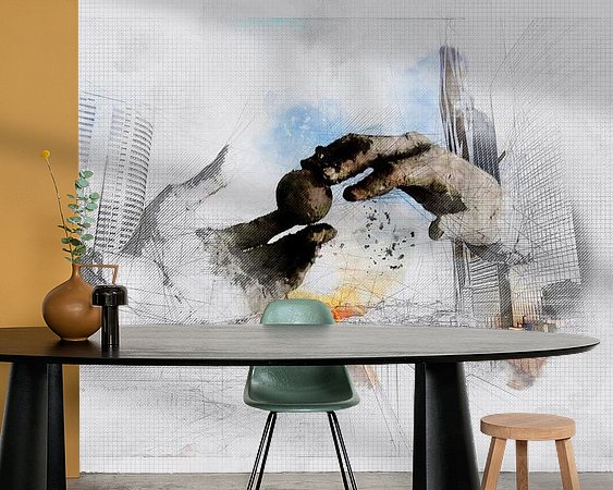 Example of the artwork in a room