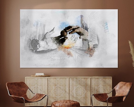 Example of the artwork in a room