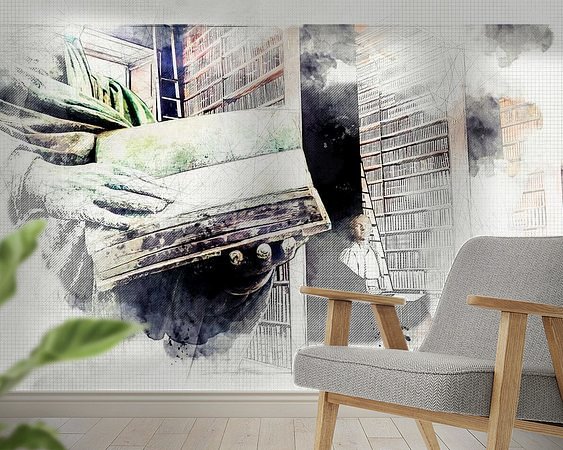 Example of the artwork in a room