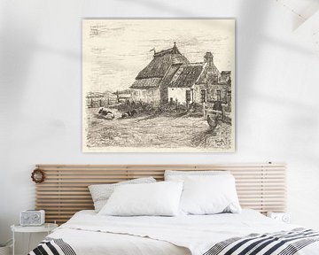 Ameland, chalets à Nes, Otto Hanrath, 1925 sur Atelier Liesjes