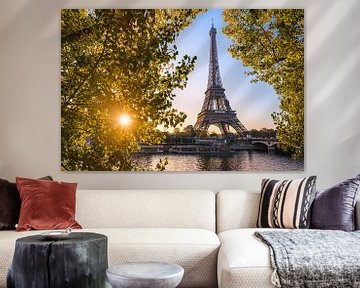 Autumn sunrise at the Eiffel tower by Michael Abid