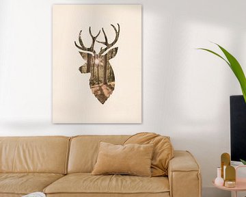 Le cerf et la forêt sur MDRN HOME