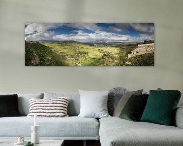 Panorama (3:1) landschap oostelijk van Ronda van René Weijers