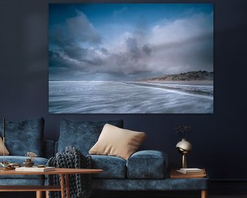 Stormwolken boven de duinen van Zeeland! van Peter Haastrecht, van