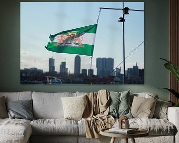 Vlag van Rotterdam in de zon van Capture the Moment 010
