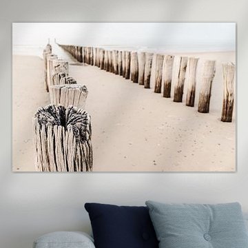 Strandpfähle in Domburg