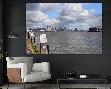 Skyline Rotterdam from the quay at Schiedam by FotoGraaG Hanneke