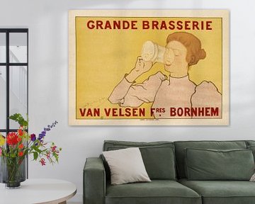 Affiche brasserie, Armand Rassenfosse, 1895 van Atelier Liesjes