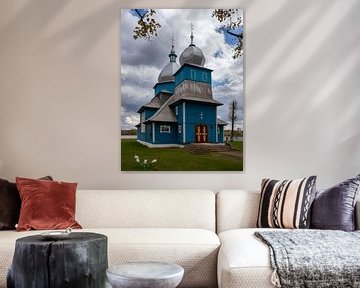 Blue Orthodox Church, Belarus by Adelheid Smitt