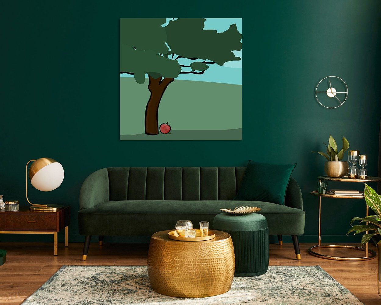 Example of the artwork in a room