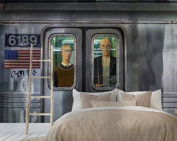 Example of the artwork in a room