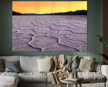 Badwater Basin, parc national de la Vallée de la Mort, Californie, USA sur Markus Lange