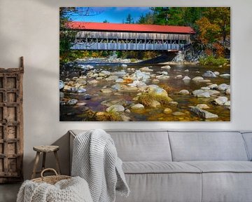 Albany Covered Bridge, New Hampshire von Henk Meijer Photography