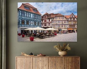 Marktplatz in der historischen Altstadt von Schmalkalden von Heiko Kueverling