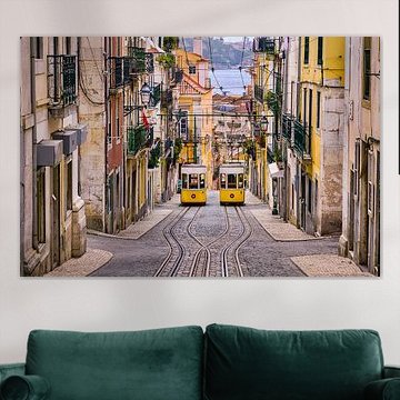 Historic tram in Lisbon, Portugal by Michael Abid