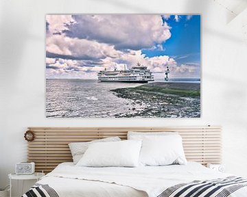 Ferry from and to the Wadden Island Texel by eric van der eijk