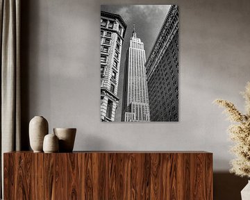 Empire State Building, New York City (schwarzweiß) von Sascha Kilmer