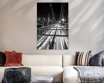Brooklyn Bridge, New York City (schwarzweiß) von Sascha Kilmer