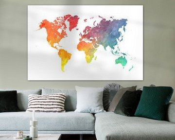 world map colors #map