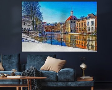 Winterbeeld Schiedam van Frans Blok