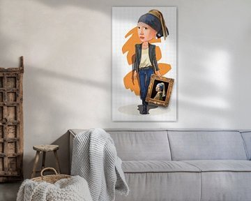 Vermeer's Girl - A Pearl of a Makeover by Gisela- Art for You