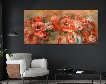 Anemonen van Pierre-Auguste Renoir van Gisela - Art for you