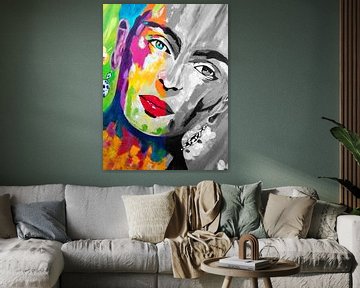 Frida Duo Visage sur Kathleen Artist Fine Art