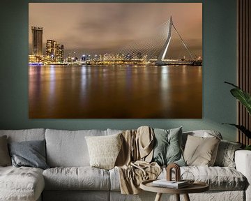 Erasmusbrug Rotterdam verlicht van Cindy van der Sluijs