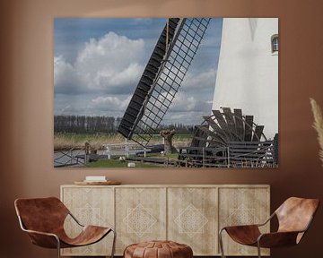 Detail van de Kooiwijkse molen in Oud-Alblas van Beeldbank Alblasserwaard