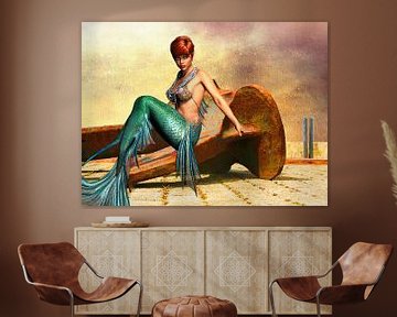 Mermaid as Anchor Woman by Dirk H. Wendt
