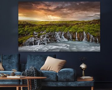 Island Wasserfall von FineArt Prints | Zwerger-Schoner |