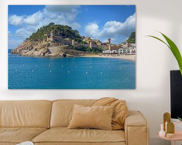 Tossa de Mar aan de Costa Brava, Spanje van Peter Eckert