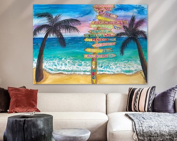 Example of the artwork in a room