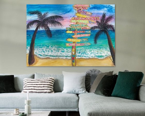 Example of the artwork in a room