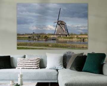 Windmolens bij Kinderdijk: Unesco Werelderfgoed van Rini Kools