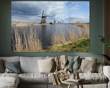 Moulins à vent de Kinderdijk : patrimoine mondial de l'Unesco sur Rini Kools