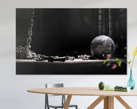 Example of the artwork in a room