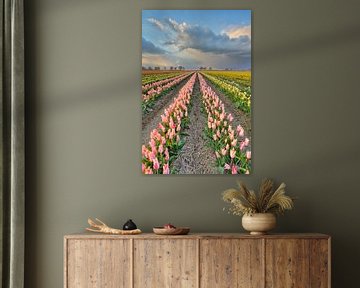 Tulpenveld in het Rijnland van Michael Valjak