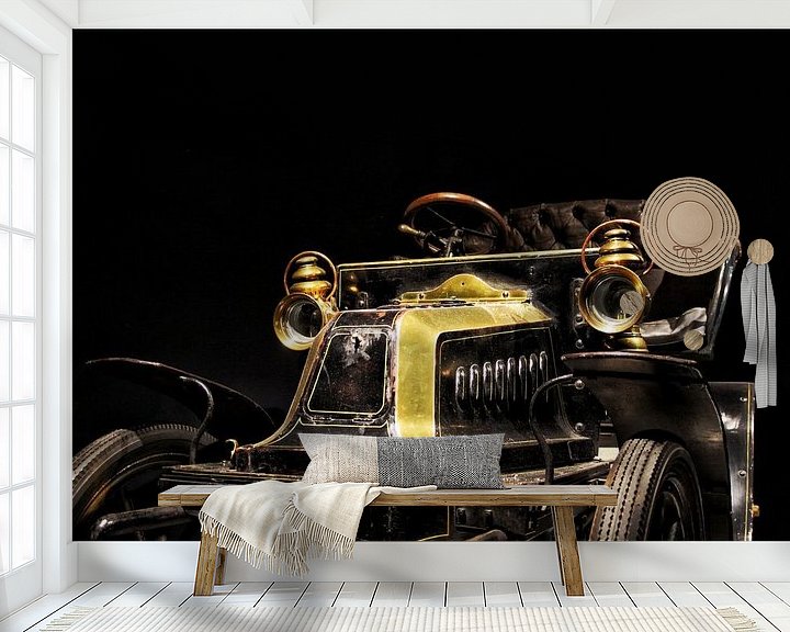 Sfeerimpressie behang: De historische auto van Lucas van Gemert