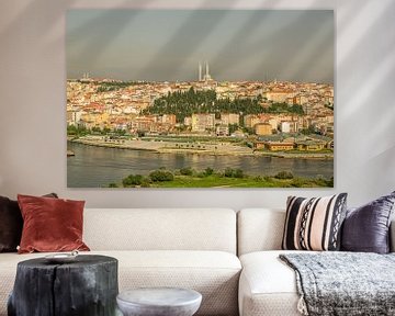 Istanbul , Turkey panoramic view from Pier Loti hill in daylight by Mohamed Abdelrazek