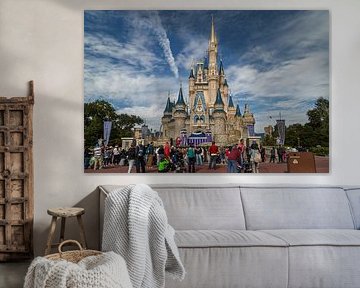 Het kasteel van Assepoester in het Magic Kingdom Orlando, Florida, daglicht