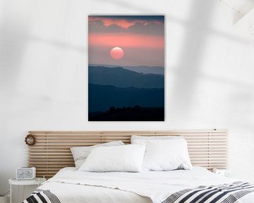 Simien Mountains Sunset van Gerard Burgstede