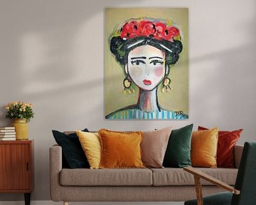 Frida with Roses van Danielle Ducheine