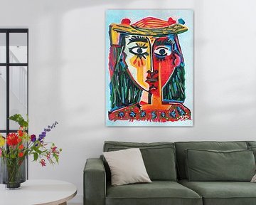 Abstraktes Porträt Petronella von Pablo Picasso von Danielle Ducheine