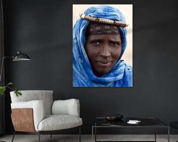 Borena Woman, Ethiopie van Gerard Burgstede