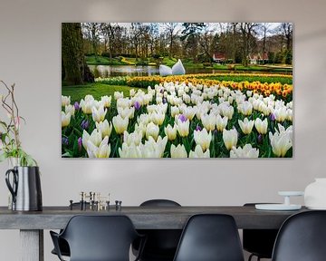 Keukenhof park op een mooie lentedag van Chi